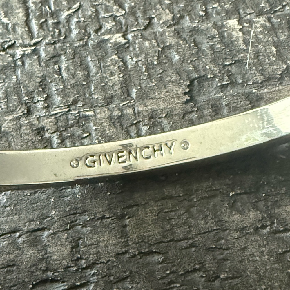 Givenchy Silver Intricate Pattern Bracelet - image 2